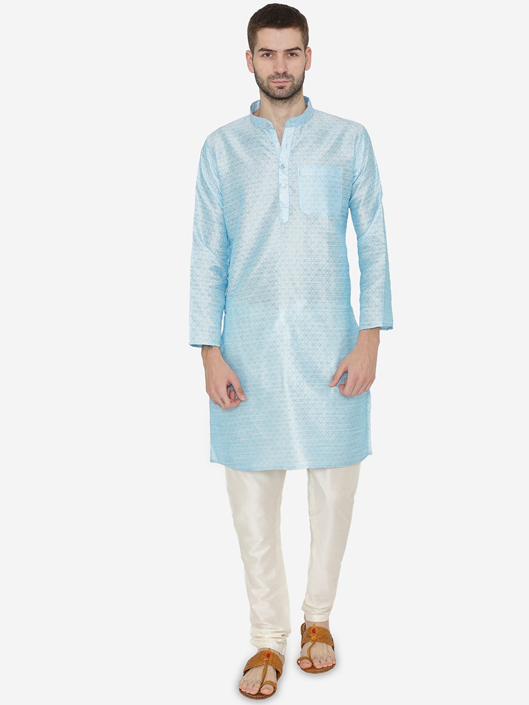 

Wintage Men Blue Kurta