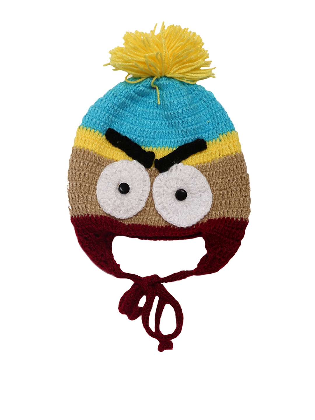 

CHUTPUT Unisex Multicoloured Colourblocked Beanie, Multi