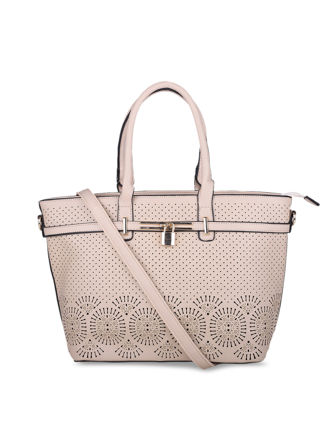 

GIORDANO Beige Textured Handheld Bag
