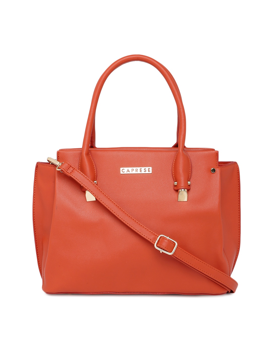 

Caprese Red Solid Handheld Bag