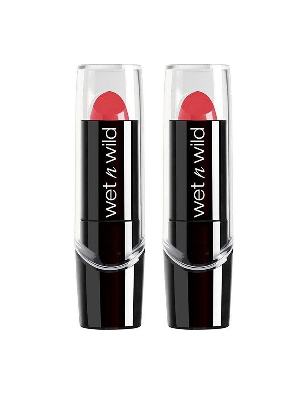 

Wet n Wild Sustainable Set of 2 Hot Paris Pink Silk Finish Lipstick E542B