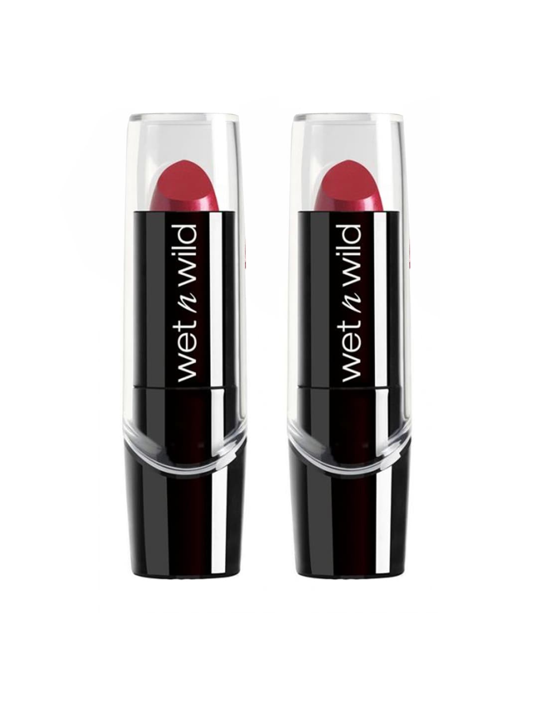 

Wet n Wild Sustainable Set of 2 Silk Finish Just Garnet Lipsticks E538A, Maroon