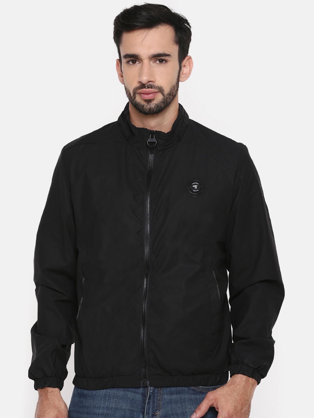 

The Indian Garage Co Men Black Solid Tailored Jacket