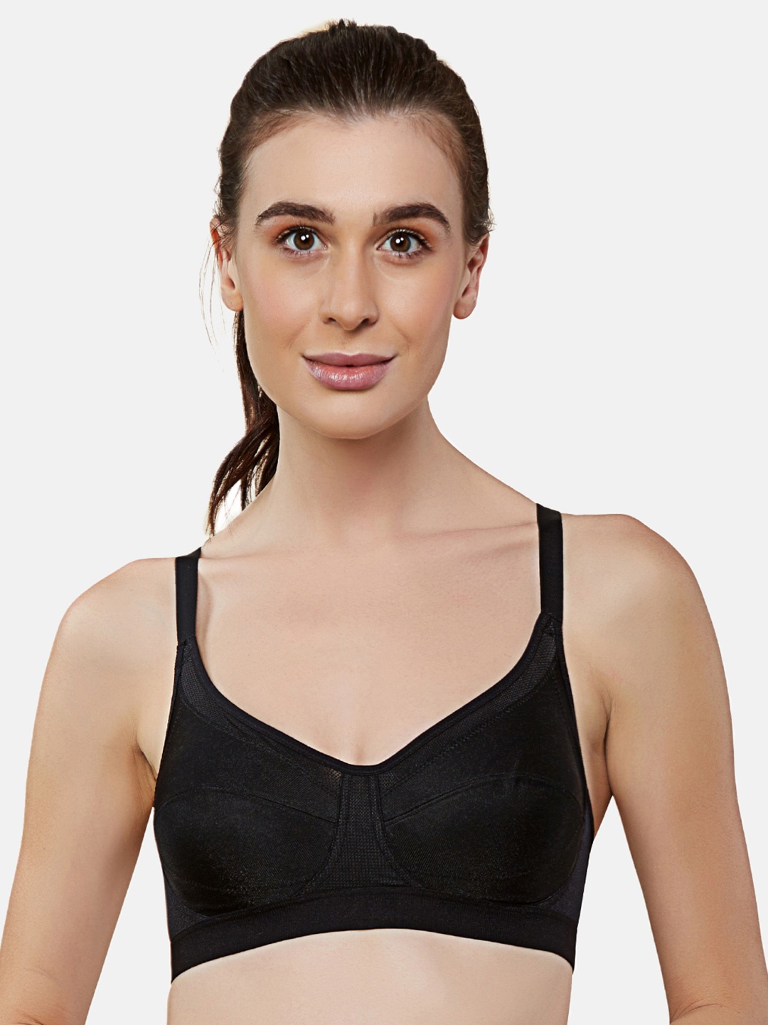 

Triumph Triaction 64 Wireless Non Padded Low Intensity Sports Bra, Black