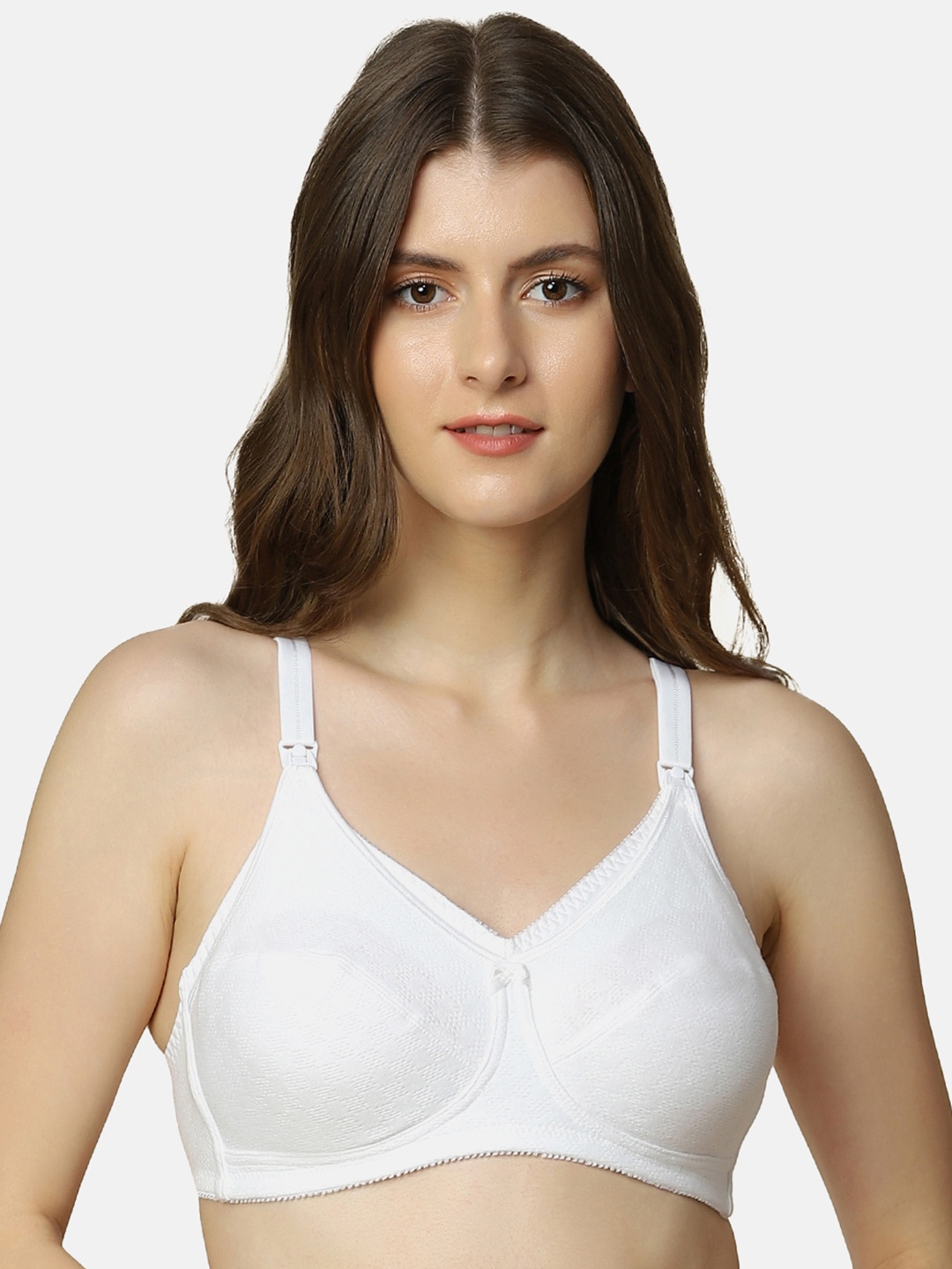 

Triumph Mamabel Wireless Non Padded Comfortable Support Cotton Maternity Bra, White