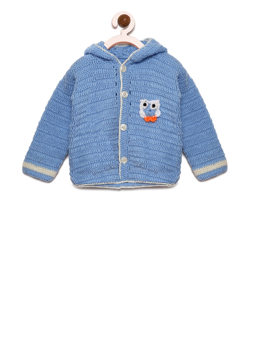 

CHUTPUT Unisex Blue Self Design Cardigan