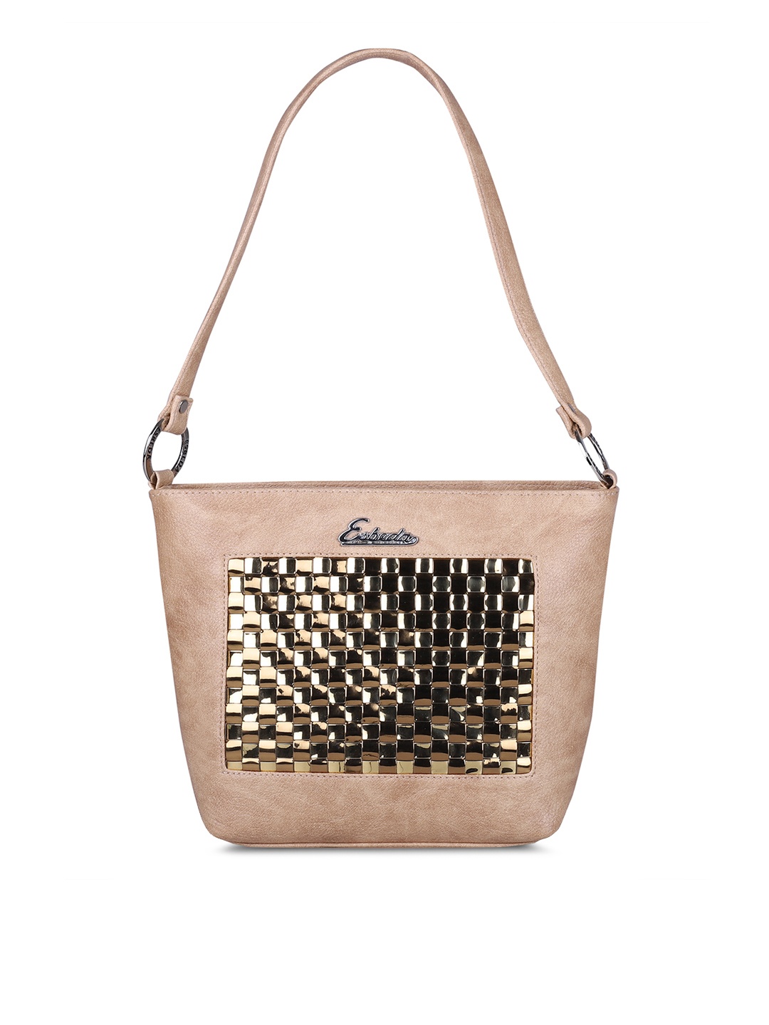 

ESBEDA Beige Self Design Shoulder Bag
