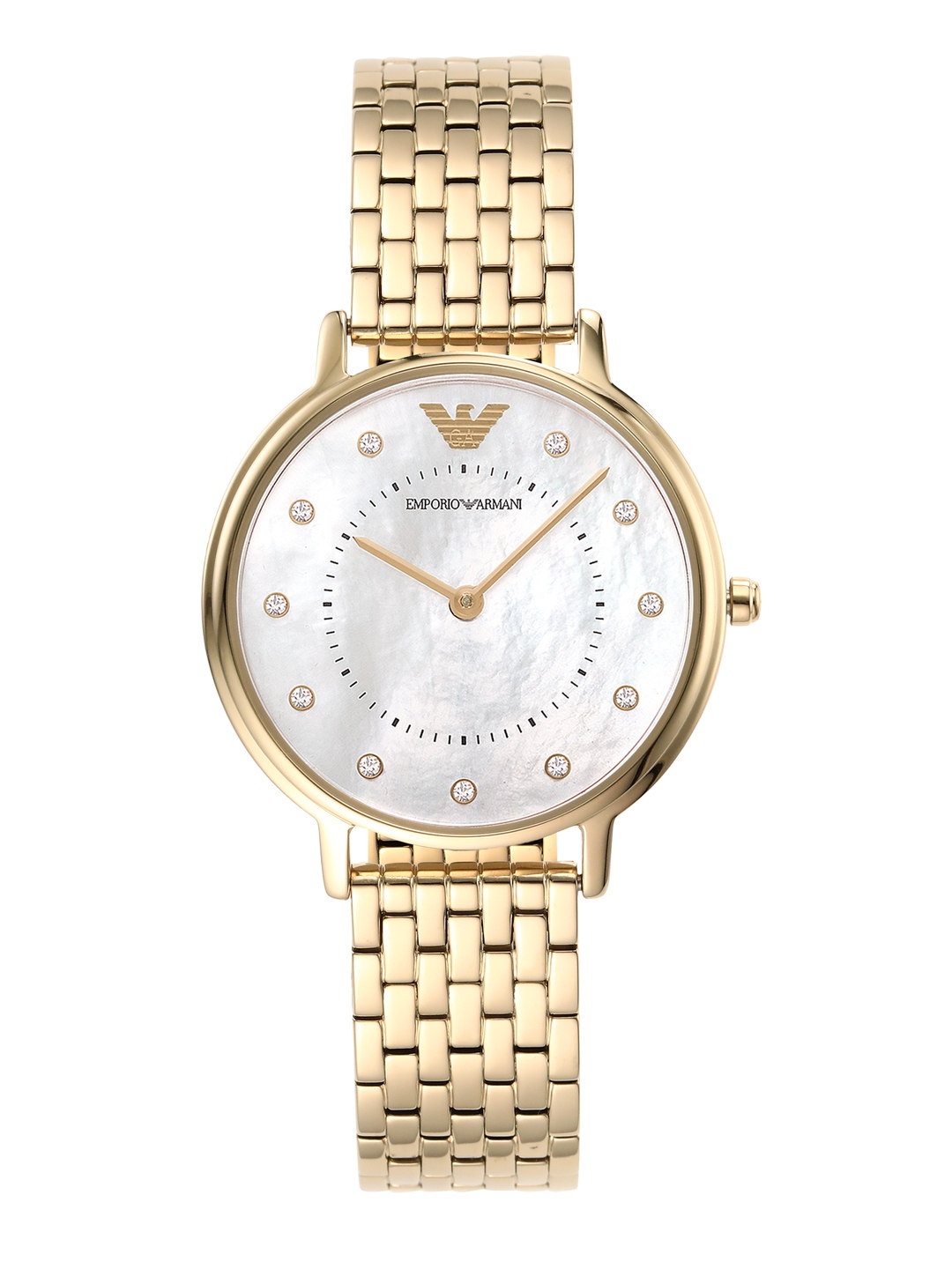 

Emporio Armani Women Off-White Analogue Watch AR11007I_OR1