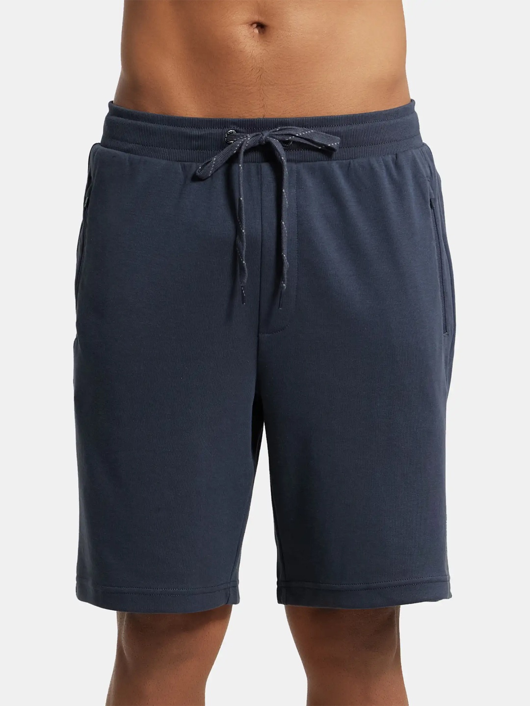 

Jockey Combed Cotton Rich Straight Fit Shorts with Zipper Pockets-AM14, Charcoal