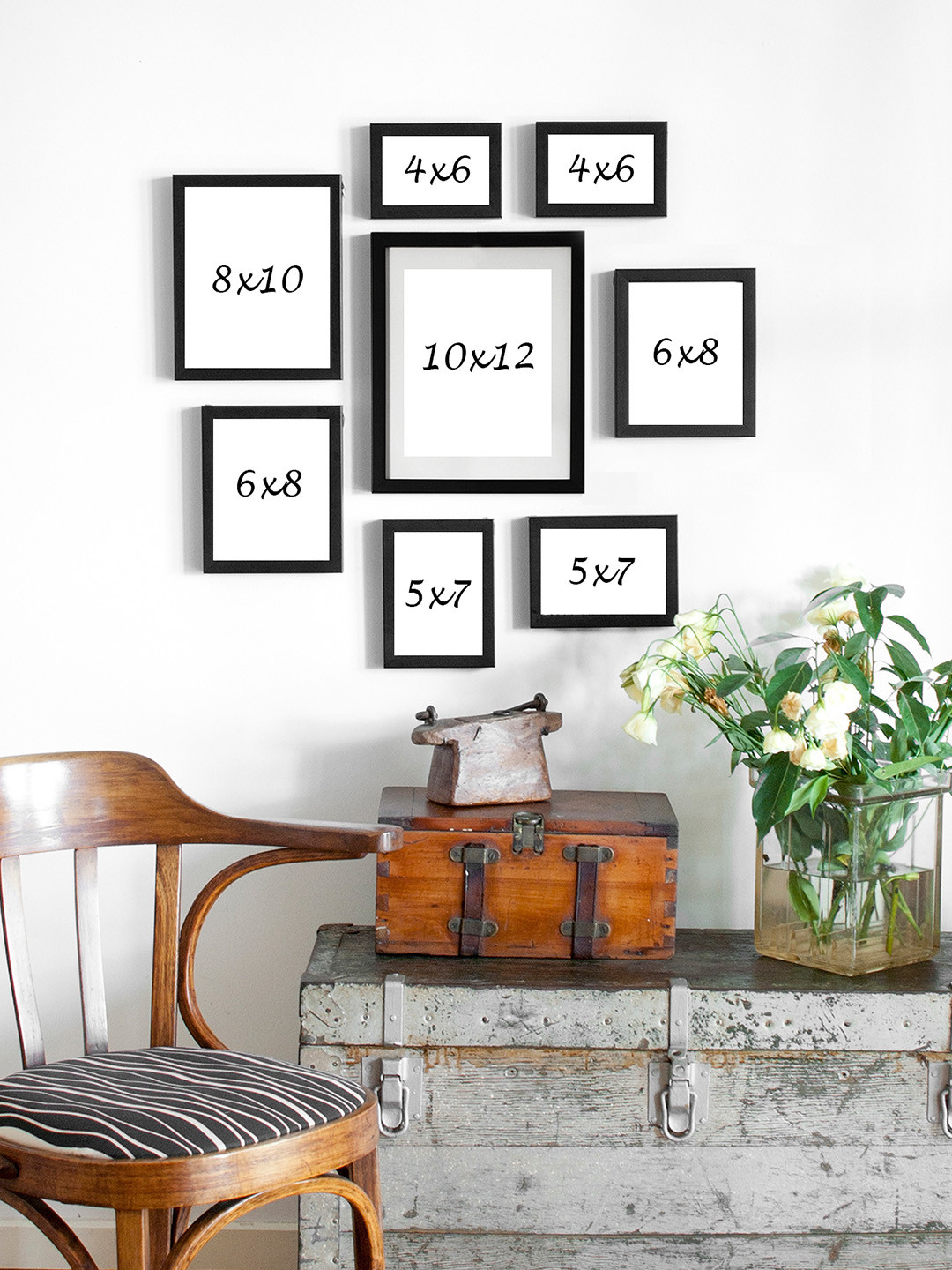 

Art Street Set of 8 Black Photo Frames