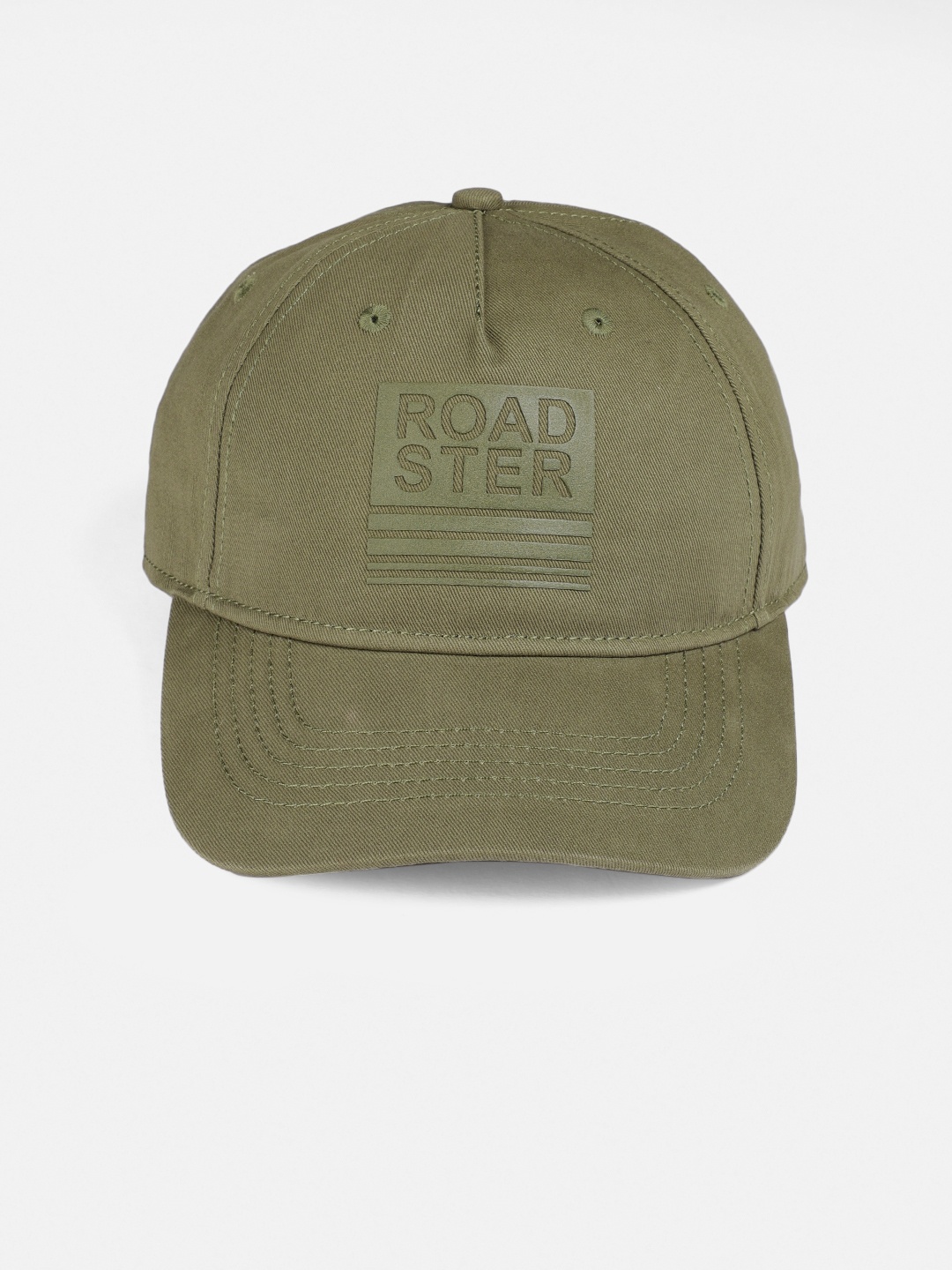 

Roadster Unisex Olive Green Printed Baseball Cap