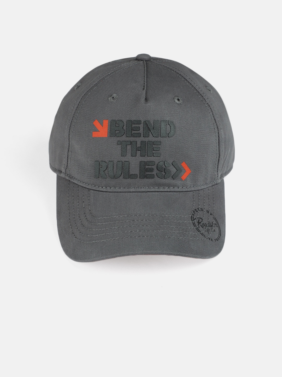 

Roadster Unisex Grey Printed Baseball Cap