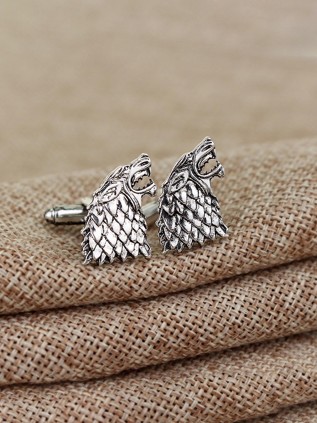 

Peora Silver-Plated Quirky Cufflinks