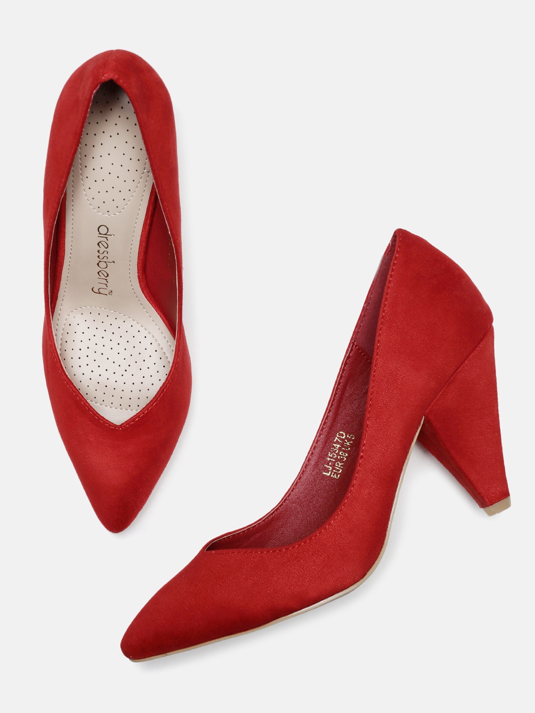 

DressBerry Women Red Solid Pumps