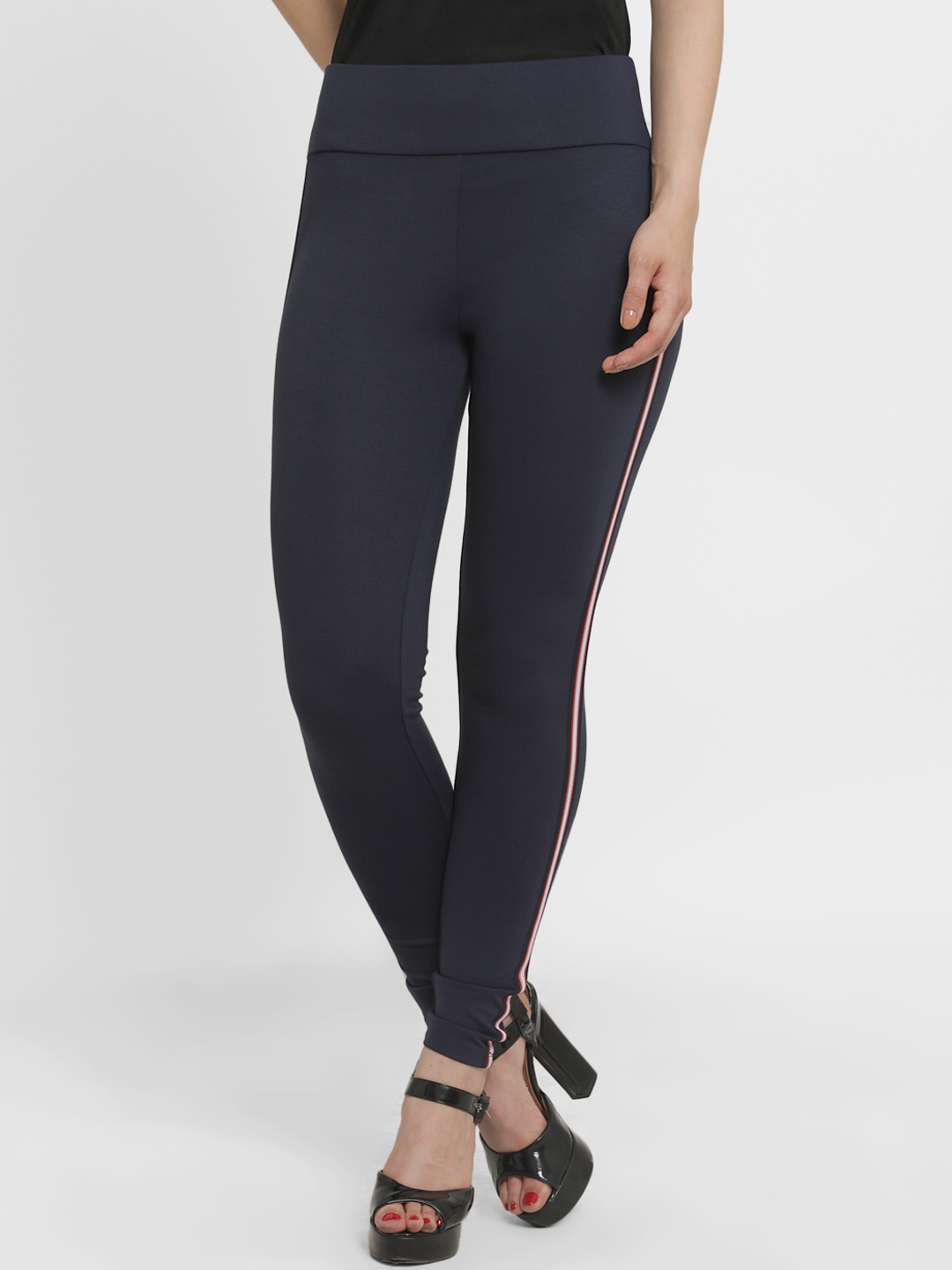 

Kazo Women Navy Blue Treggings