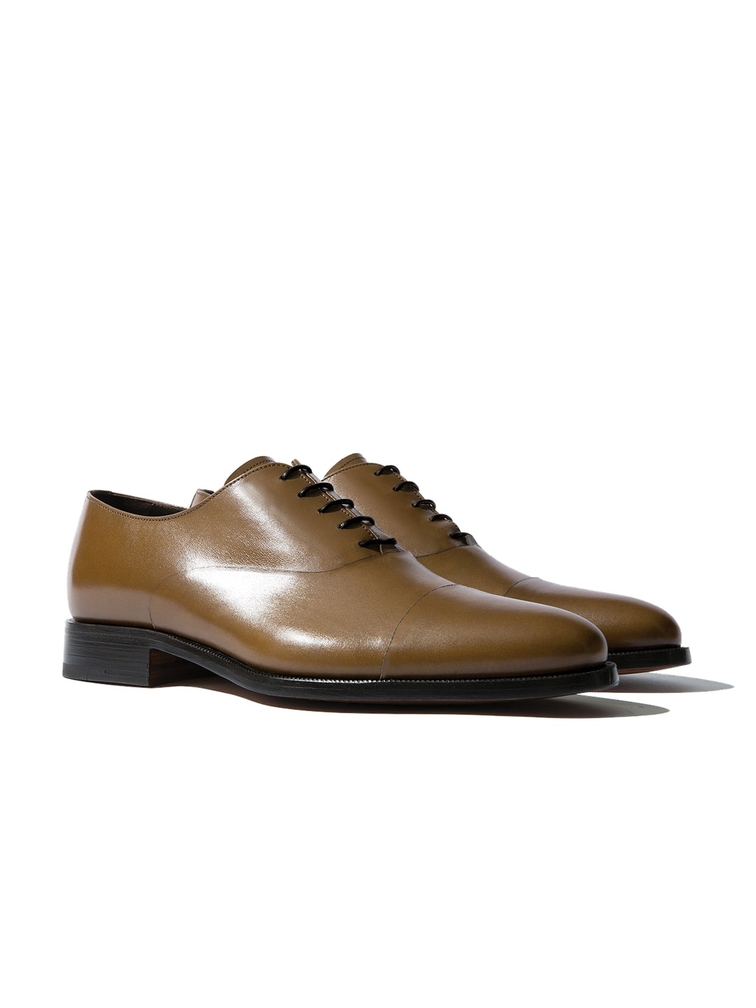 

Rapawalk Beige Handcrafted Standard Width Leather Oxfords, Brown