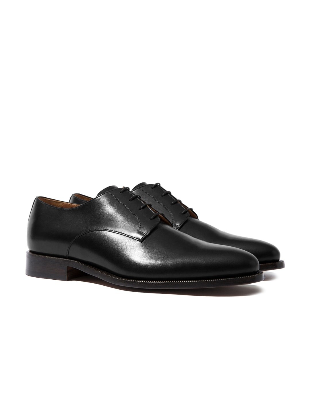 

Rapawalk Black Handcrafted Standard Width Leather Derbys
