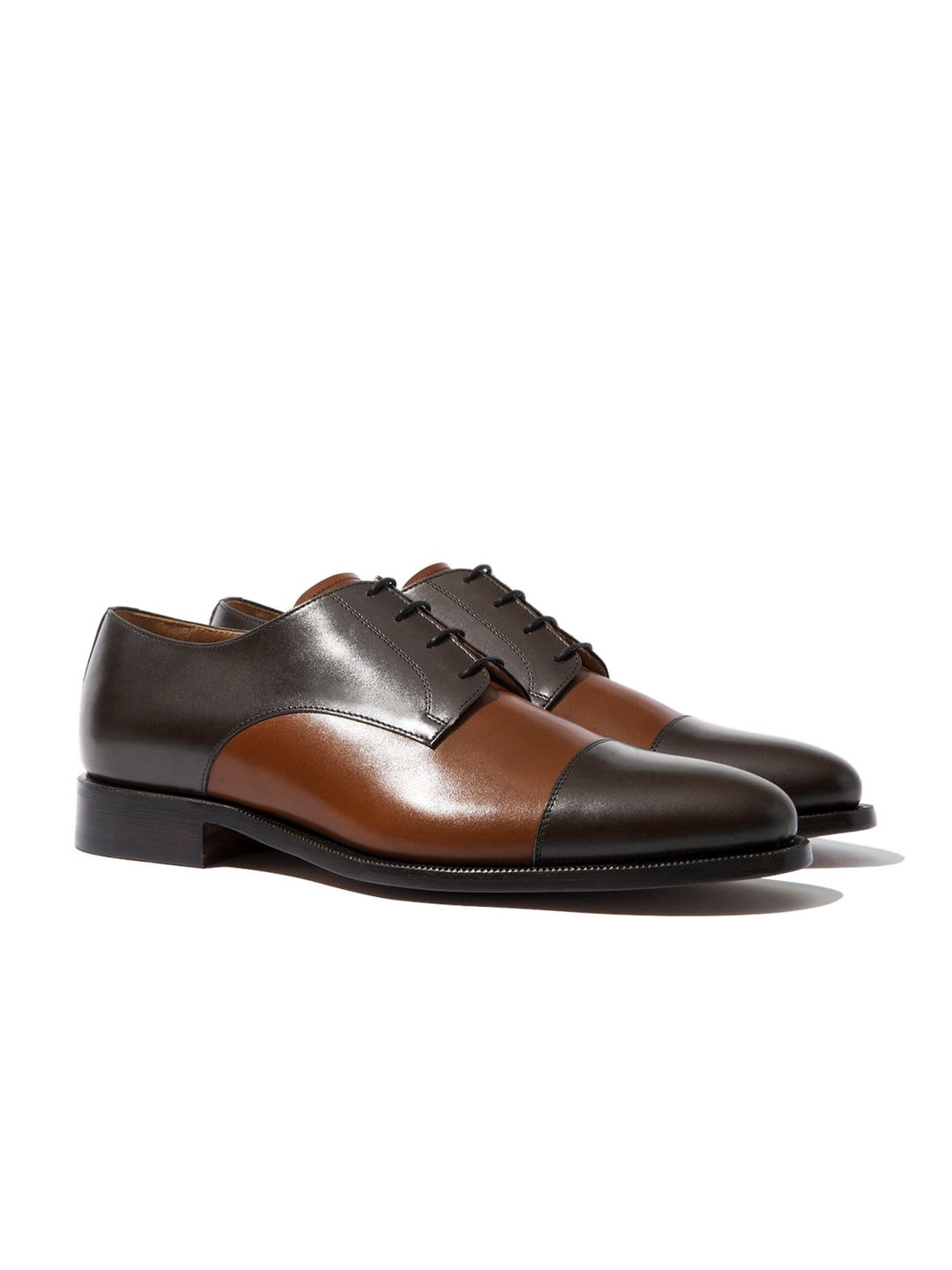 

Rapawalk Brown & Tan Handcrafted Standard Width Leather Derbys