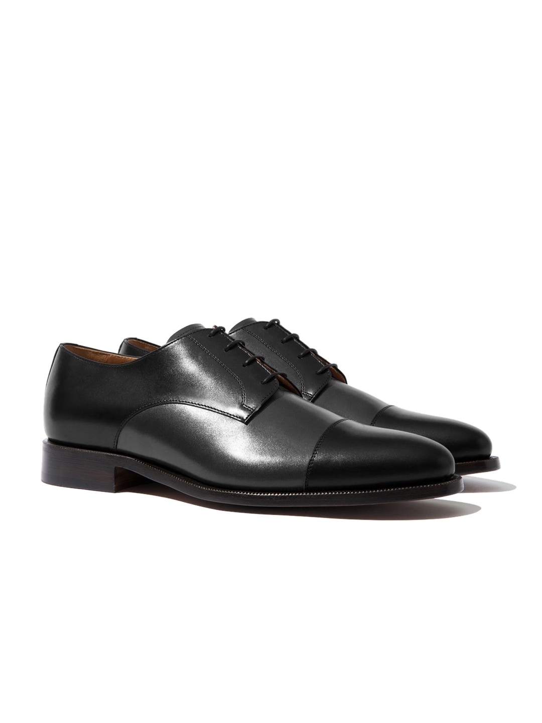 

Rapawalk Black & Grey Handcrafted Standard Width Leather Derbys