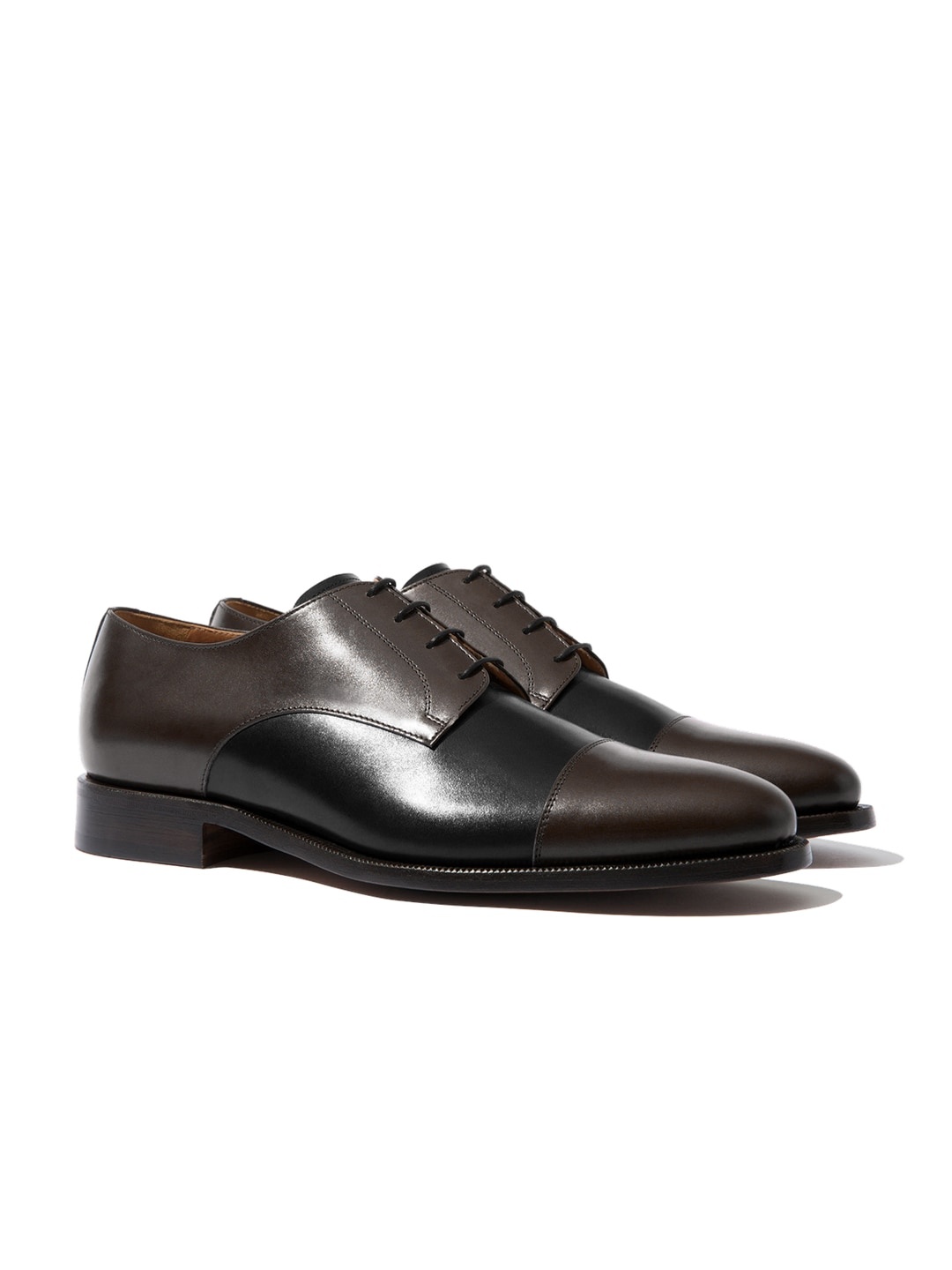 

Rapawalk Brown & Black Handcrafted Standard Width Leather Derbys