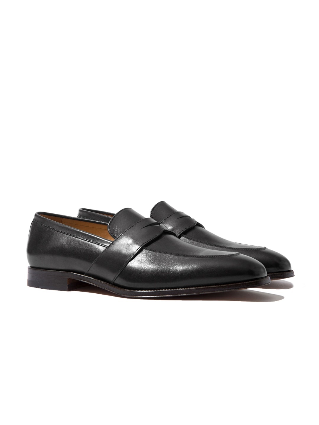 

Rapawalk Grey Handcrafted Standard Width Leather Slipons, Charcoal