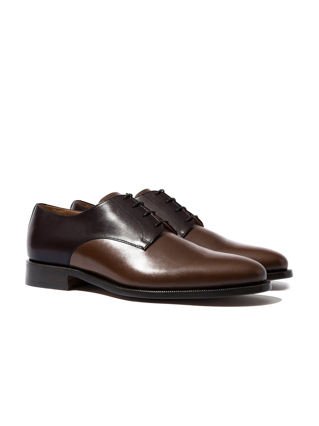 

Rapawalk Burgundy & Coffee Brown Handcrafted Standard Width Leather Derbys