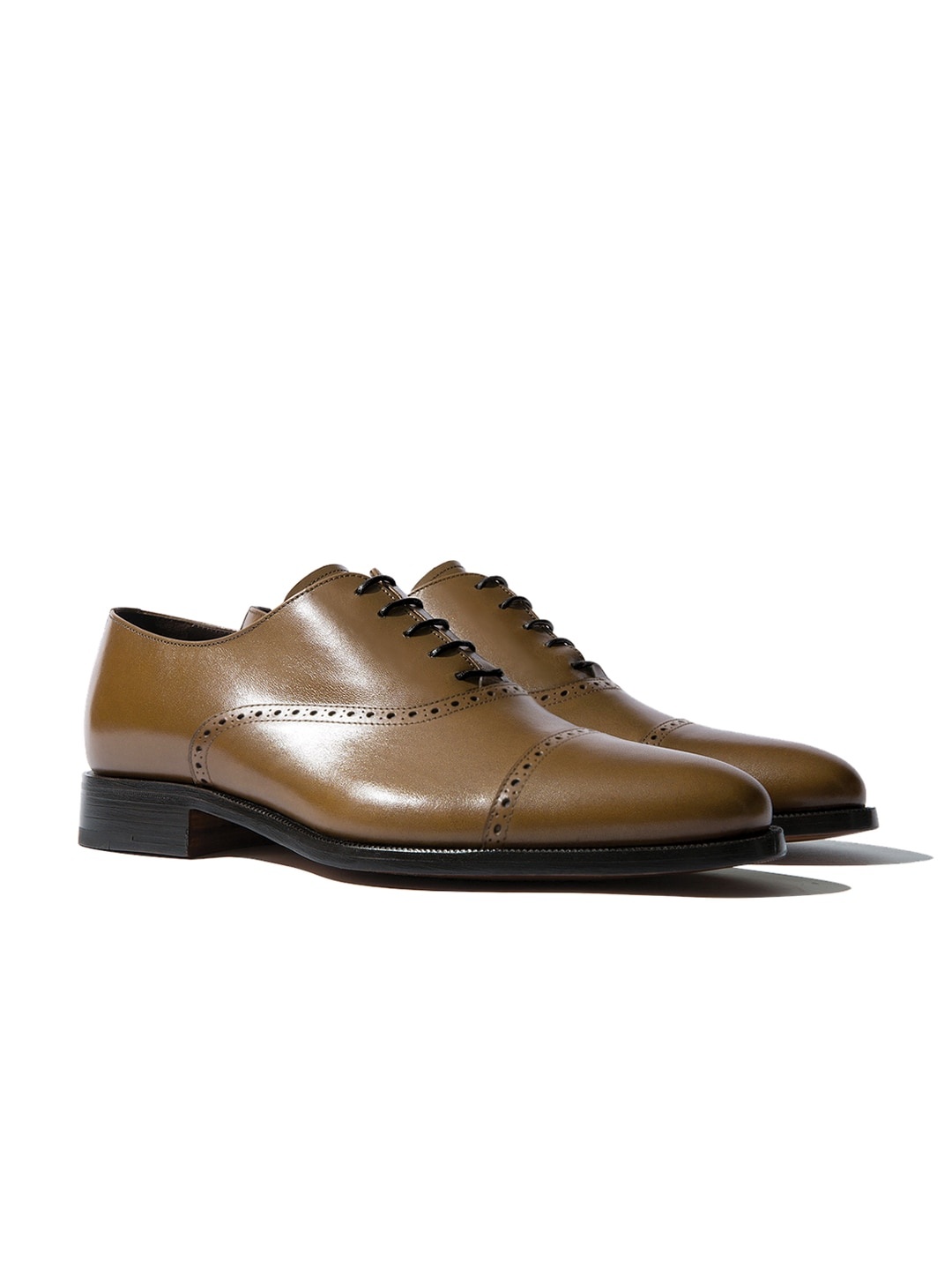 

Rapawalk Beige Handcrafted Standard Width Leather Oxfords