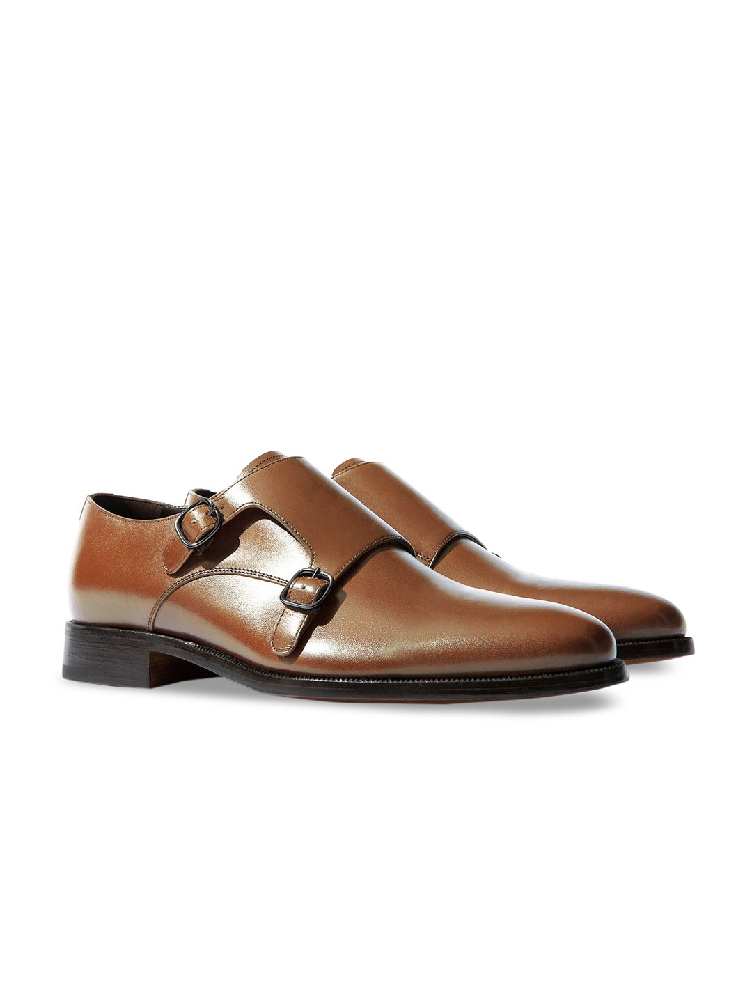 

Rapawalk Tan Handcrafted Standard Width Leather Monks