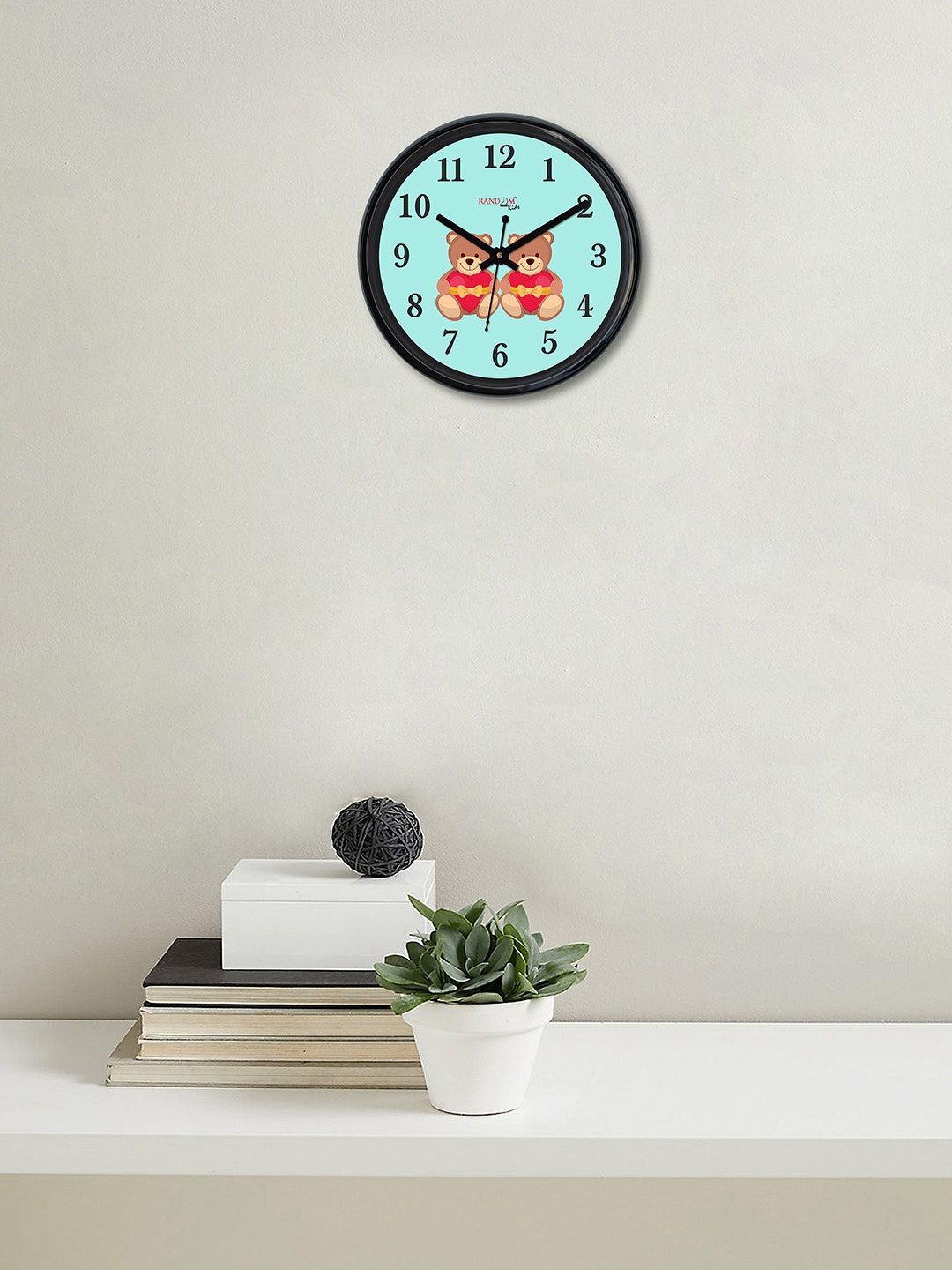 

RANDOM Sea Green & Brown Round 30.48 cm Printed Analogue Wall Clock