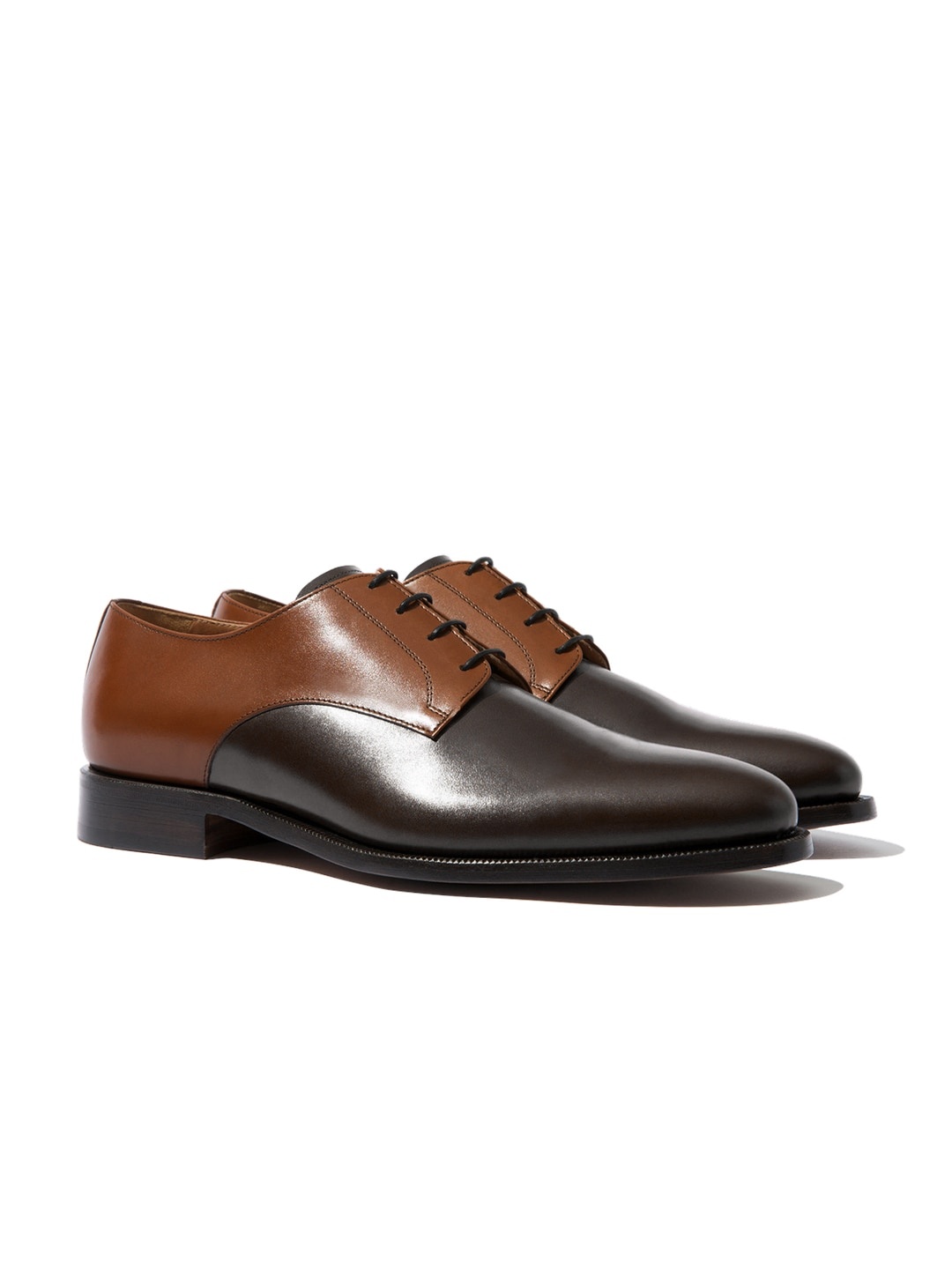 

Rapawalk Tan & Brown Handcrafted Standard Width Leather Derbys