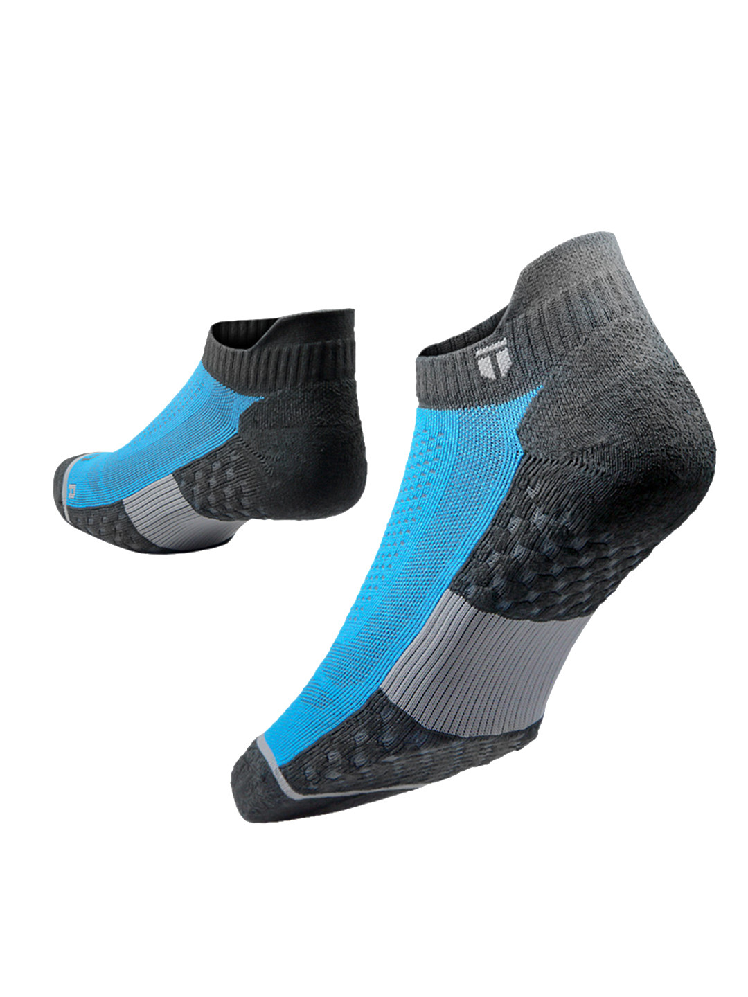

TEGO Unisex Pack Of 2 Patterned Ankle Length Socks, Blue
