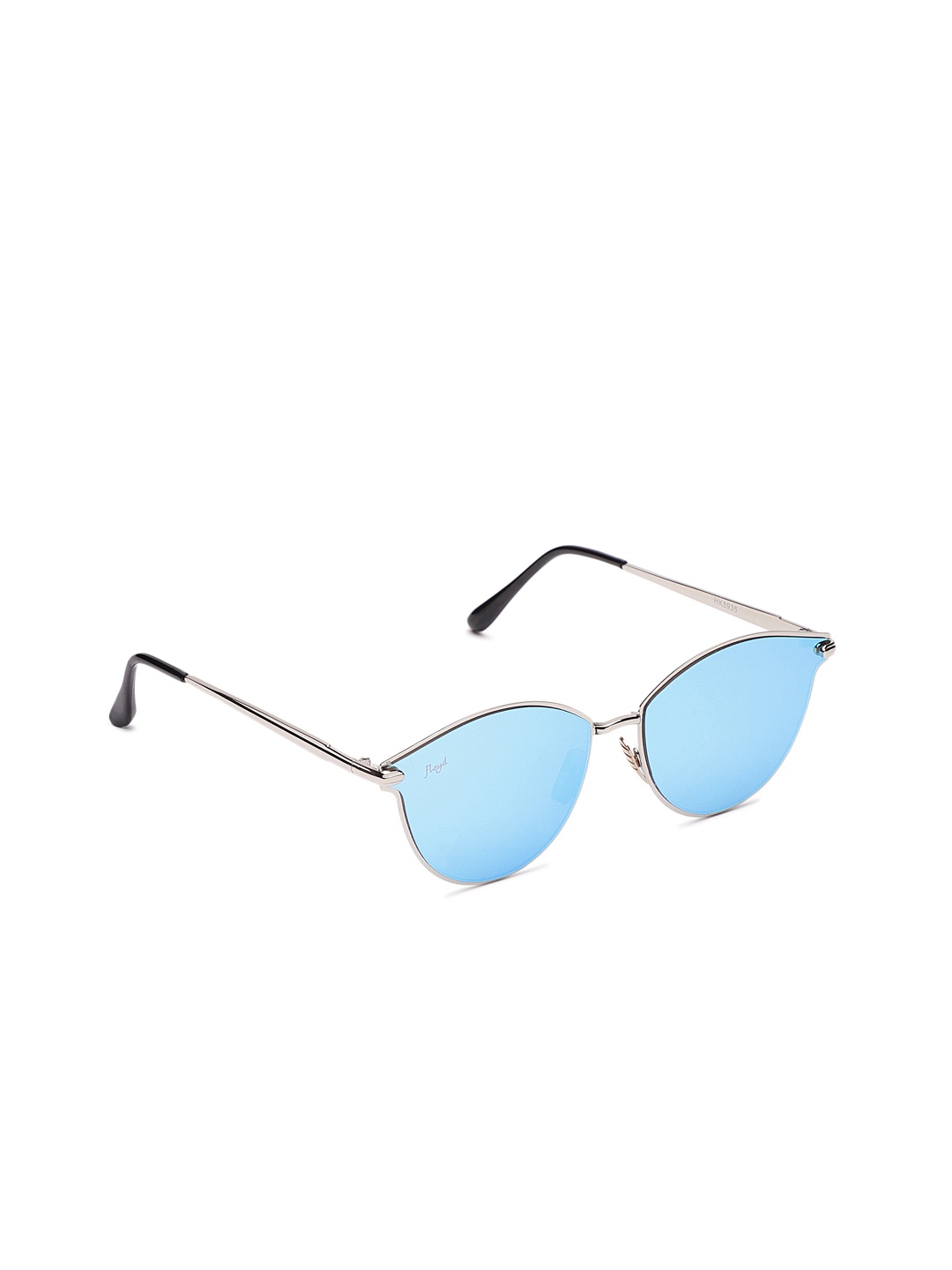 

Floyd Unisex Oval Sunglasses 5935_SIL_DRK_ICE, Blue
