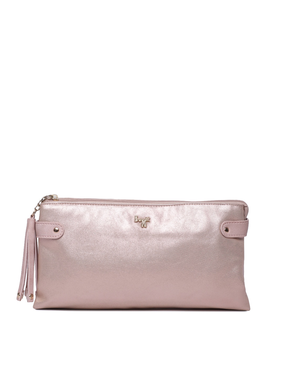 

Baggit Rose Gold-Toned Solid Clutch