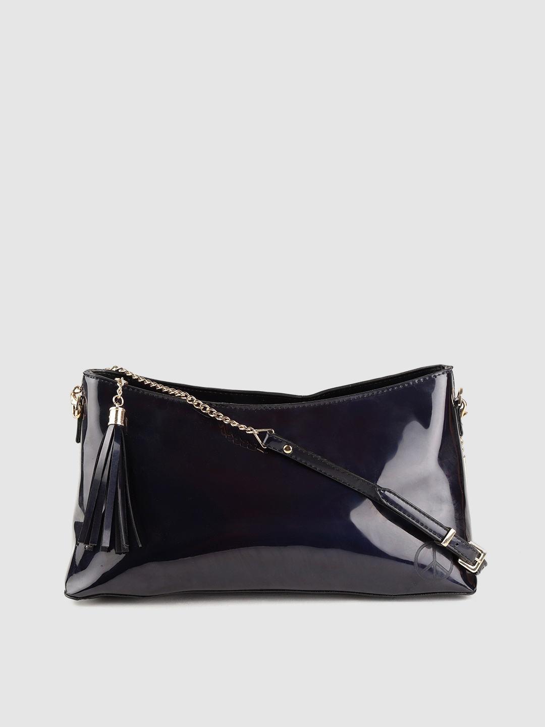 

Baggit Navy Blue Iridescent Effect Sling Bag