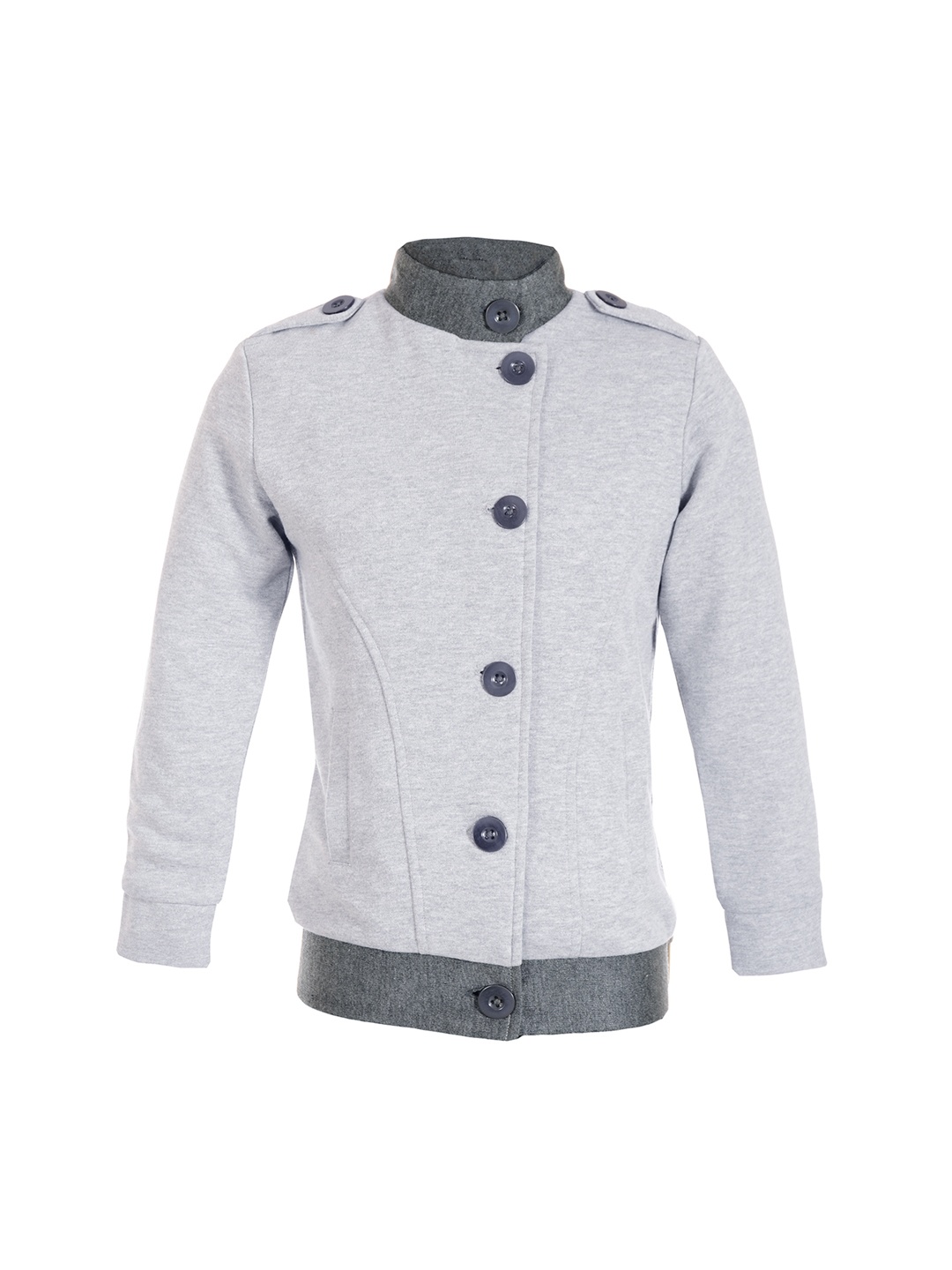 

Naughty Ninos Girls Grey Solid Sweatshirt