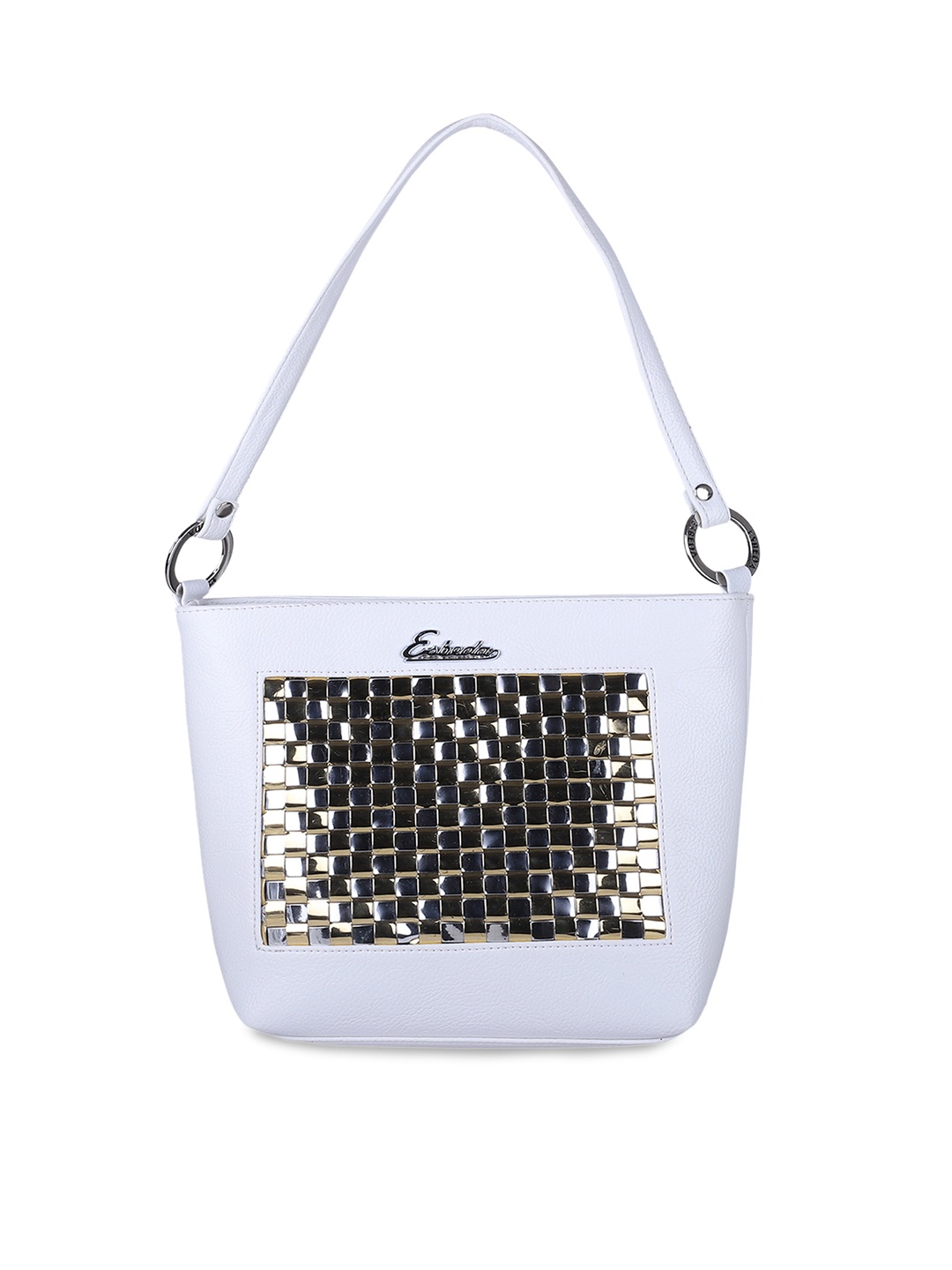 

ESBEDA White Embellished Shoulder Bag