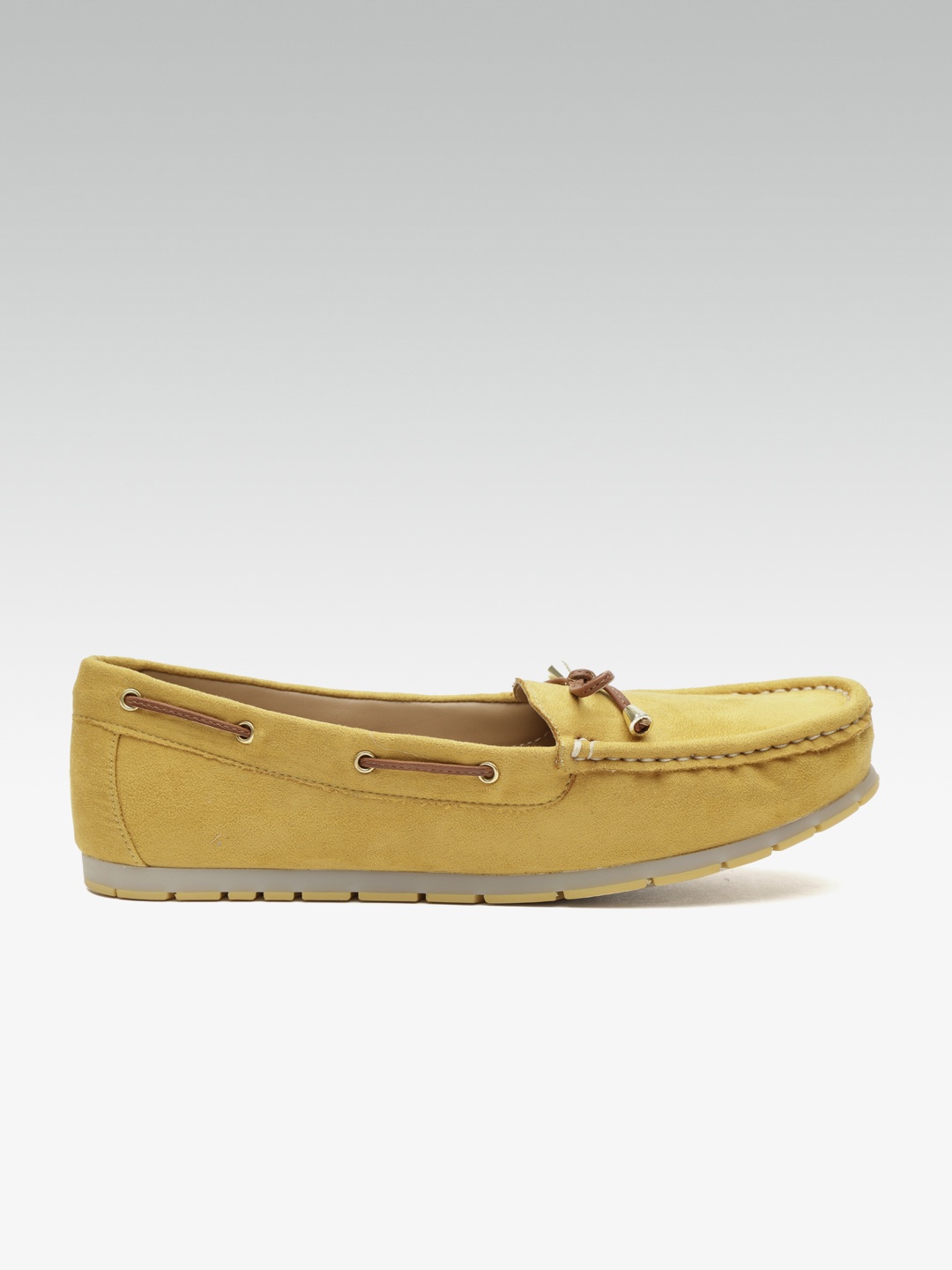 

Carlton London Women Mustard Yellow Boat Shoes