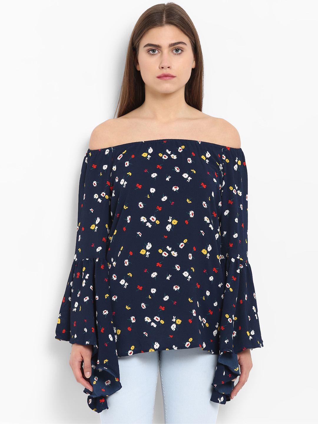 

Park Avenue Women Blue Printed Top
