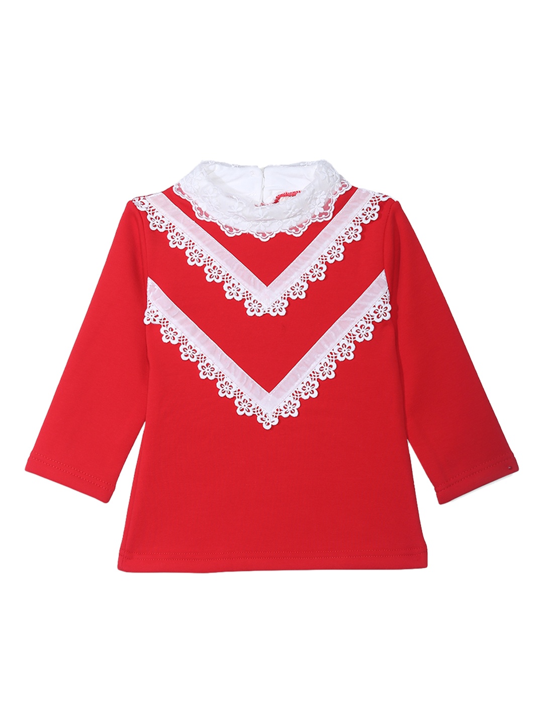 

Camey Girls Red Solid Pullover
