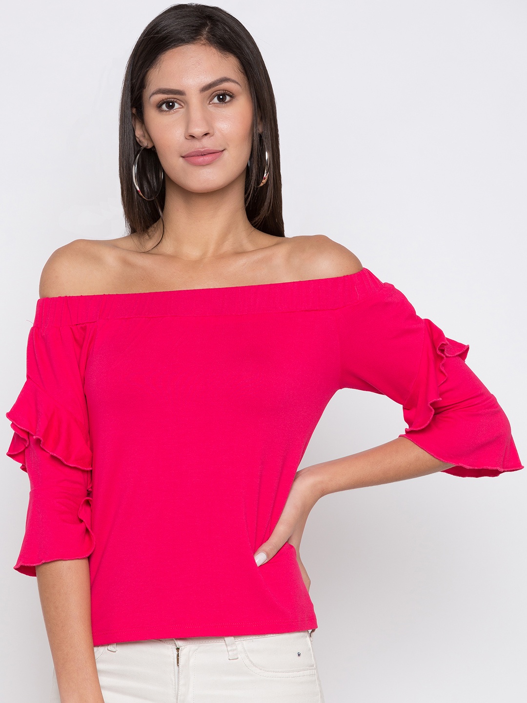 

Globus Women Fuchsia Solid Top