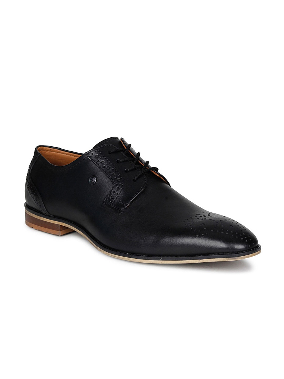 

Healers Men Black Leather Formal Derbys