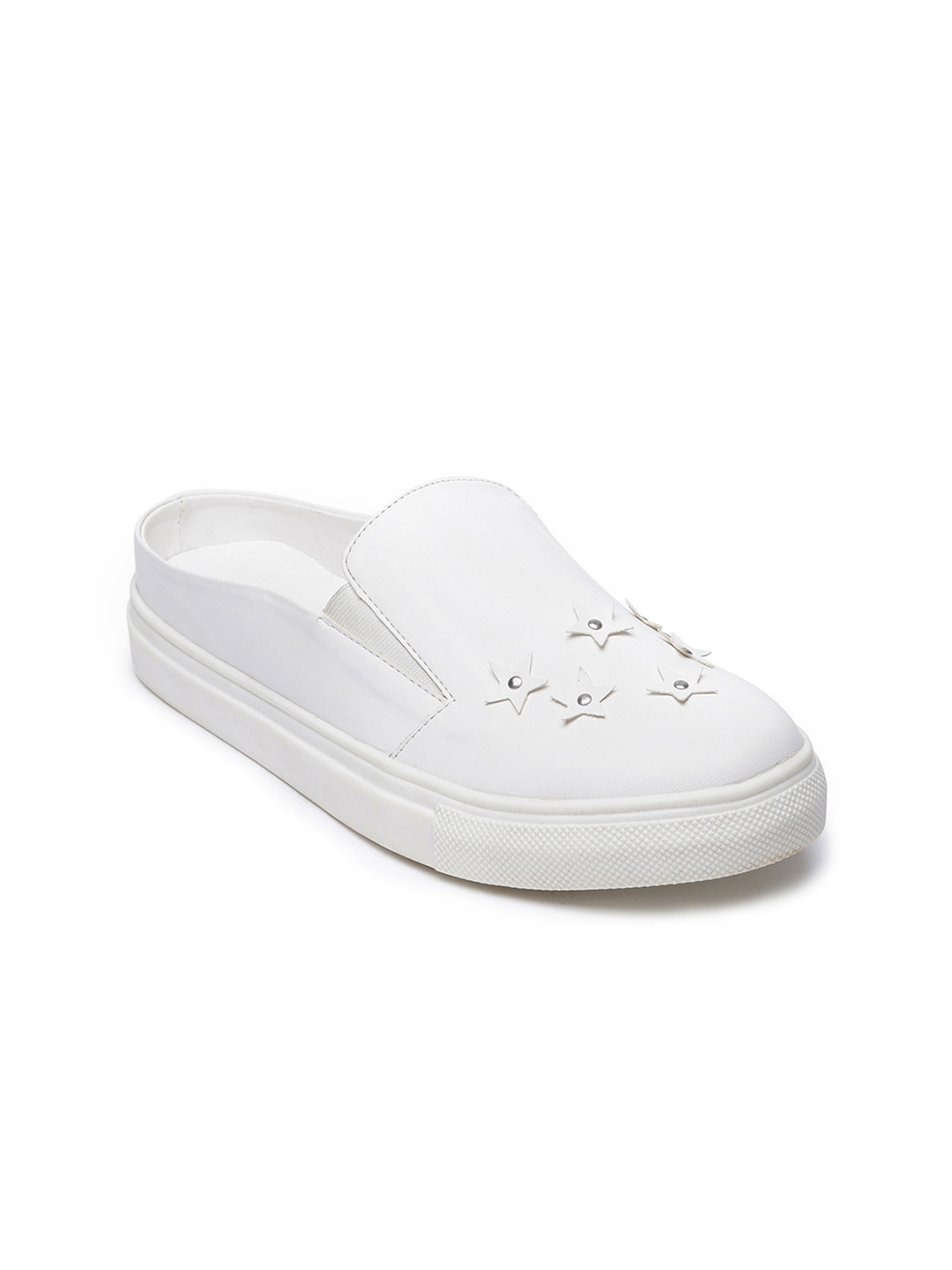 

Monrow Women White Slip-On Sneakers