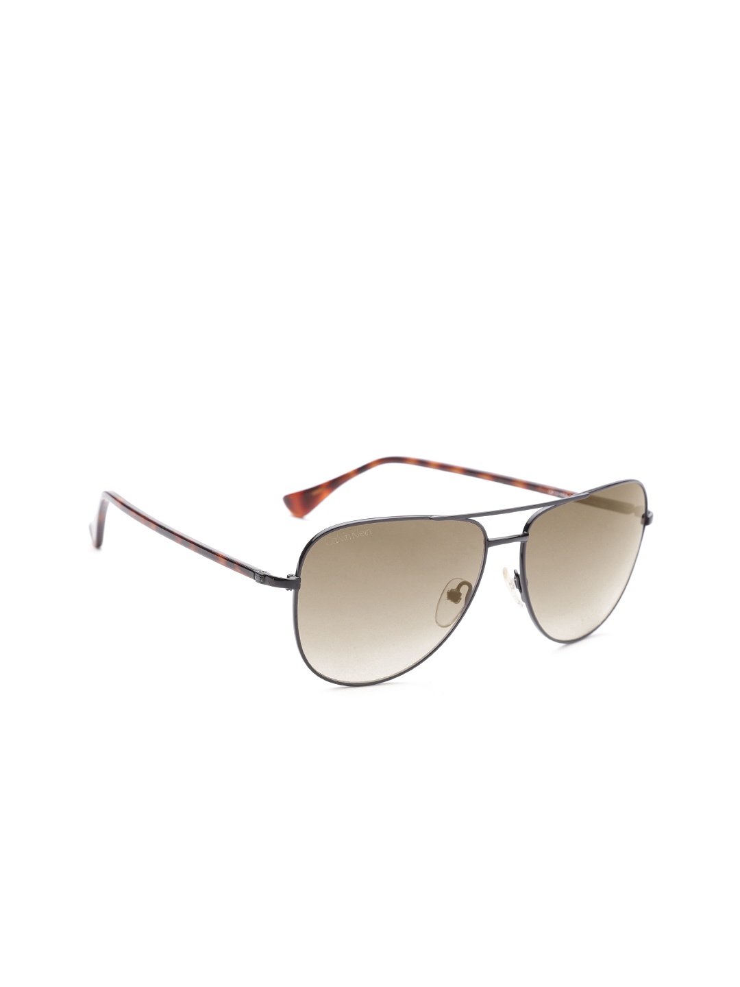 

Calvin Klein Unisex Aviator Sunglasses 1218A 372 S, Brown