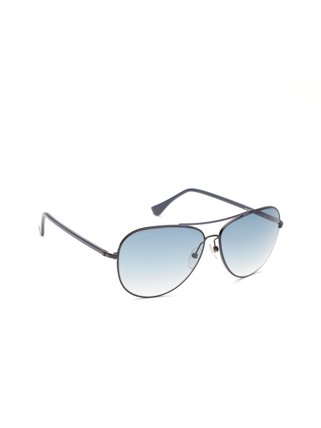 

Calvin Klein Unisex Aviator Sunglasses CK 1217A 013 60, Blue