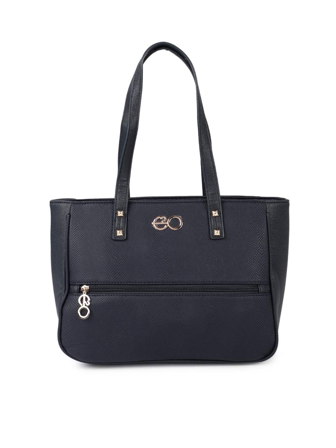 

E2O Blue Textured Shoulder Bag