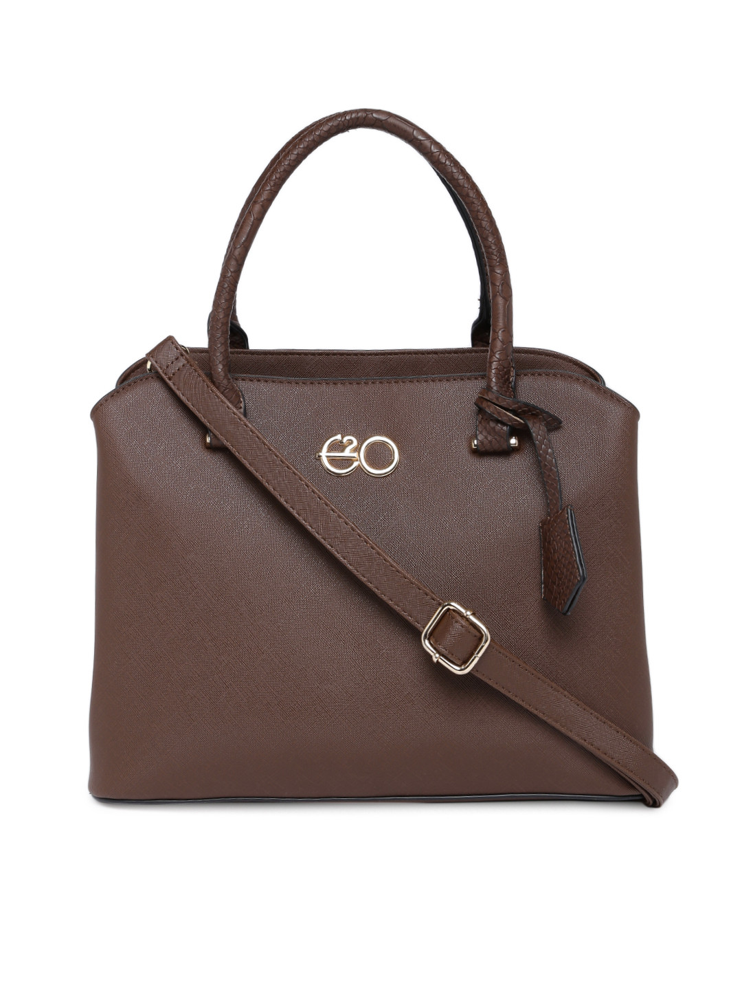 

E2O Brown Solid Handbag
