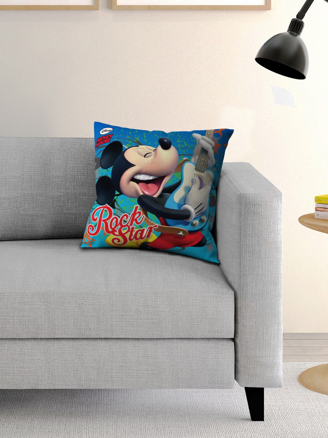 

Athom Trendz Multicoloured Printed Cushion with Cushion Cover, Blue