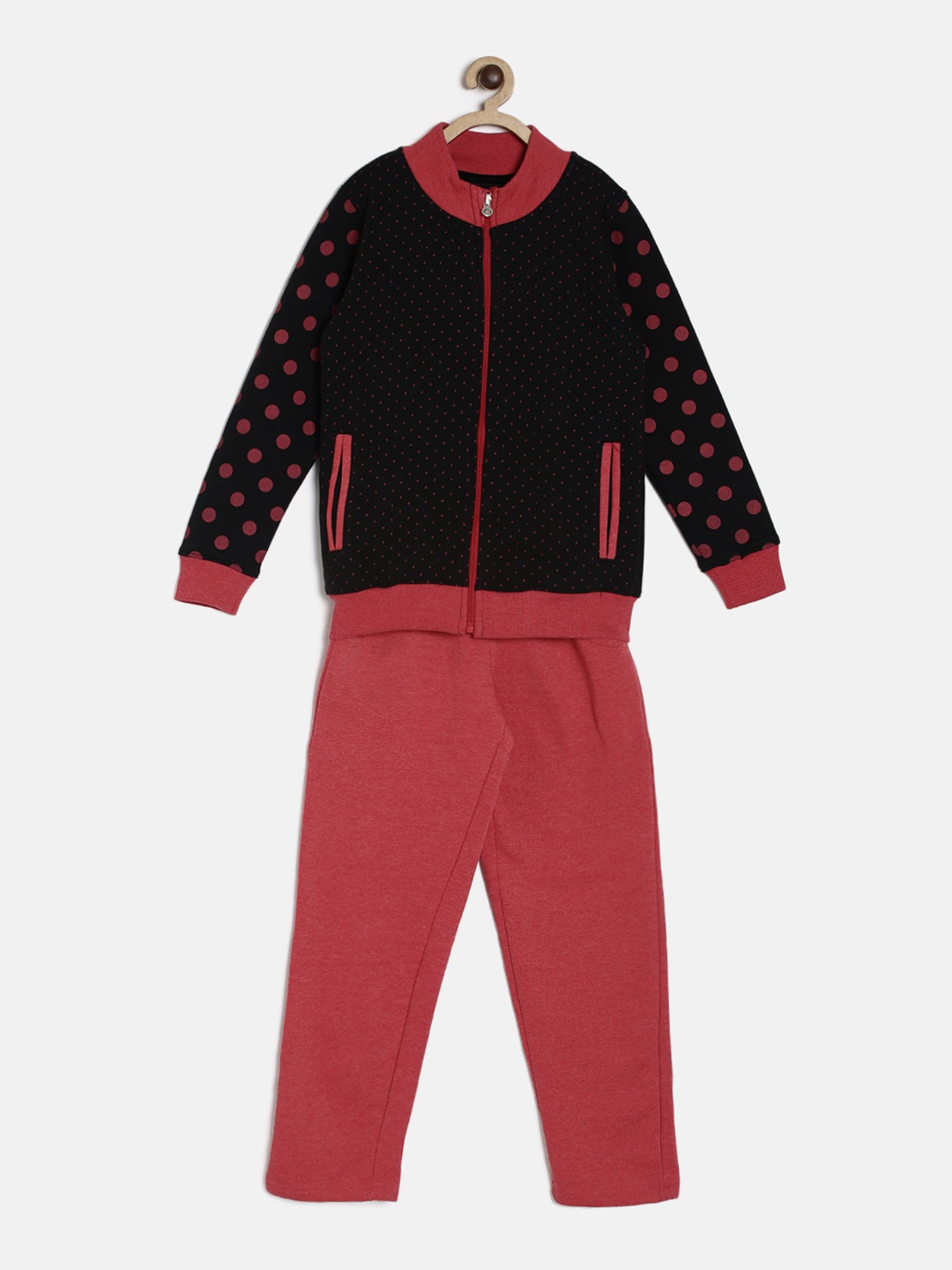 

Sweet Dreams Girls Printed Tracksuit, Black
