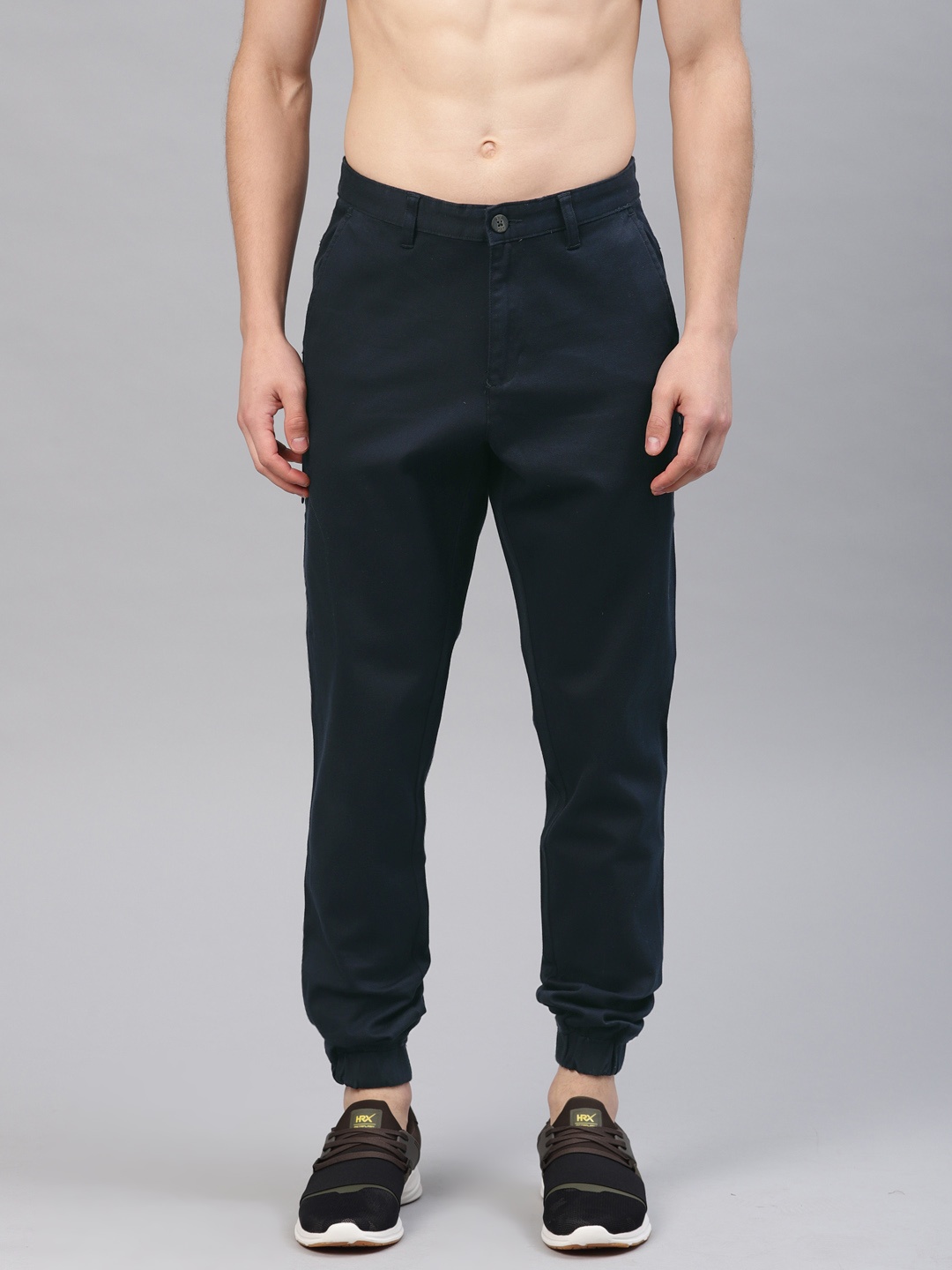 

HRX by Hrithik Roshan Men Navy Blue Solid Joggers