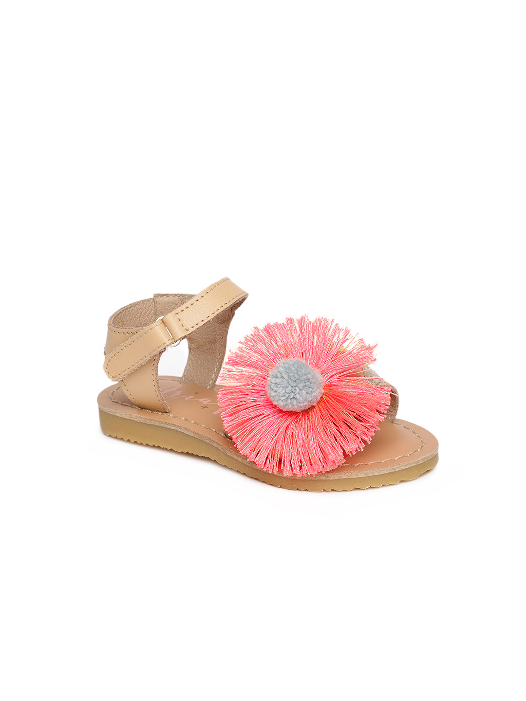 

Aria Nica Girls Brown Open Toe Flats